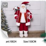Giocattolo Natalizio Babbo Natale vestito di rosso altezza 150cm