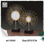 Set specchi decorativi da tavolo con base materiale metallo dimensioni 25x8,5x34cm