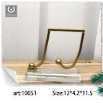 Ornamento in ferro Nota musicale decorativa colore oro dimensioni 12x4,2x11,5cm