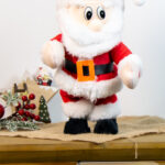 Giocattolo Natalizio Babbo Natale che canta e balla altezza 44cm alimentazione a batteria (3pile non incluse)