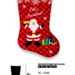 Calza Natalizia con Babbo Natale dimensioni 29x46cm