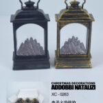 Set di candele luminose lanterne a forma di camino box da 12 pezzi luce calda a LED alimentazione a pile