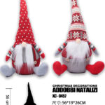 Gnomo decorativo Natalizio per addobbi dimensione 56x26cm