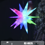 Stella luminosa di Natale 3D 68LED RGB controllo tramite app