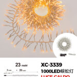 Catena luminosa da 23 metri con 1000 LED luce calda per uso interno/esterno funzione timer on/off 8 giochi di luce
