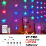 Tenda stella luminosa da 80LED RGB per decorazioni natalizie controllo tramite app o telecomando