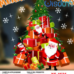 Adesivi natalizi con sfondo Babbo Natale e scritta x-mas in pvc per finestre e decorazioni dimensioni 50x70cm