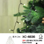 Tenda luminosa natalizia 280 LED luce multicolor grado di protezione IP44 adatto per uso interno/esterno 8 giochi luce