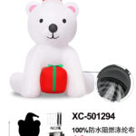 Gonfiabile Natalizio a forma Orsetto polare con luci altezza 1,8 metri IP44 adatto per uso esterno