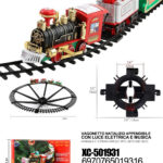 Trenino Natalizio con luci e musica da appendere sopra l'albero