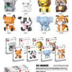 Set costruzione Lego con personaggi animali assortiti 6in1