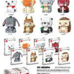 Set costruzione Lego con personaggi animali assortiti 6in1