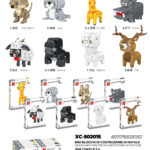 Set costruzione Lego con personaggi animali assortiti 6in1