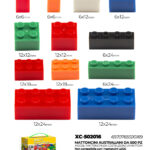 Mattoncini colorati da costruzione varie misure disponibili blocco da 500 pezzi