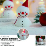 Candele natalizie profumate a forma di pupazzo di neve set da 12 pezzi ideali come decorazioni Natalizie