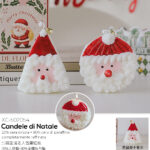Candele natalizie profumate a forma di babbo natale set da 12 pezzi ideali come decorazioni Natalizie