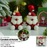 Candele natalizie profumate a forma di babbo natale set da 12 pezzi ideali come decorazioni