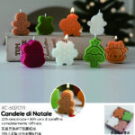 Candele profumate a forma di personaggi natalizi set da 12 pezzi ideali come decorazioni
