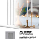 Candele natalizie bianche da 20 cm ideale per centrotavola o candelabri