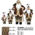 Set decorativi Babbo Natale in diverse dimensioni (20,30,45,60cm) totale 80 pezzi