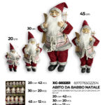 Set decorativi Babbo Natale in diverse dimensioni (20,30,45,60cm) totale 80 pezzi