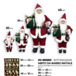 Set decorativi Babbo Natale in diverse dimensioni (20,30,45,60cm) totale 80 pezzi
