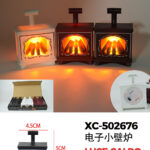 Set di candele luminose colori assortiti design camino stufa a legna in miniatura box da 24 pezzi (5cmH) luce calda a LED alimentazione a pile