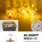 Set di candele Natalizie a forma di campane box da 24 pezzi (8cmH) luce calda a LED alimentazione a pile