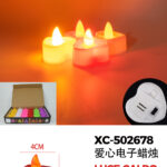 Set di candele Natalizie(colori assortiti) box da 24 pezzi (2cmH) luce calda a LED alimentazione a pile