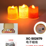 Set di candele Natalizie glitterate(argento oro e rosse) box da 24 pezzi (4cmH) luce calda a LED alimentazione a pile