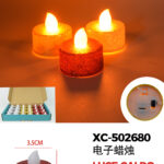 Set di candele Natalizie(argento oro e rosse) box da 24 pezzi (2cmH) luce calda a LED alimentazione a pile