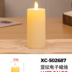 Candela luminosa (15cmH) luce calda a LED alimentazione a pile