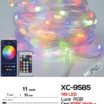 catena luminosa 11 metri da 100LED RGB con controllo app o telecomando 8 giochi luce
