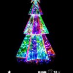 Albero di Natale pellicola Iridescente, 30LED, luce RGB, 37,2cm, attacco USB