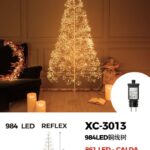 Albero Luminoso in filo di rame oro champagne 984LED REFLEX  luce Calda+ caldo intermittente, 120 cm