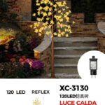 Albero di Ciliegio con corteccia artificiale 120 LED REFLEX luce Calda , 1,8 mt