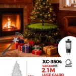 Albero luminoso 530LED luce Calda , strato cavo , con telecomando  a bacchetta magica , H2,1 cm
