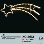 Figura luminosa Stella Cometa 66 LED luce Calda , 80x32 cm