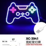 Figura Luminosa Joystick 39x41 cm , 5v 1A, multicolor,attacco USB