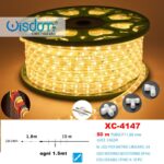 Tubo luminoso 50 mt Luce Calda , tagliabile e collegabile fino 10 pz,