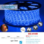 Tubo luminoso 50 mt Luce Blu , tagliabile e collegabile fino 10 pz,