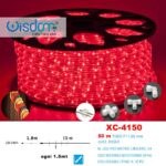 Tubo luminoso 50 mt Luce Rosso , tagliabile e collegabile fino 10 pz,