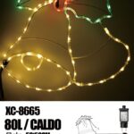 Figura luminosa Campane Natalizie 80 LED luce Calda, 58x50