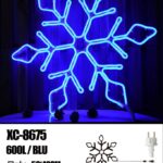 Figura luminosa Fiocco di Neve a Diamante 600LED Blu,56x48 cm