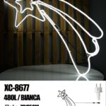 Figura luminosa Stella Cometa 480 LED luce Bianca, 76x35 cm