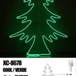 Figura luminosa Albero di Natale 600 LED Verde , 85x70 cm