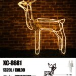 Figura luminosa Renna 1320 LED Luce Calda , 105x56x120 cm