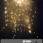 Decorazione luminosa Salice cavo argentato 240 LED luce Calda , 60 cm per 20 fascette luminose