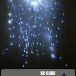 Decorazione luminosa Salice cavo argentato 240 LED luce Bianca , 60 cm per 20 fascette luminose