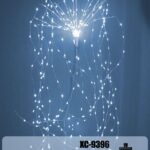 Decorazione luminosa Salice cavo argentato 400 LED luce Fredda , 1 mt  per 20 fascette luminose